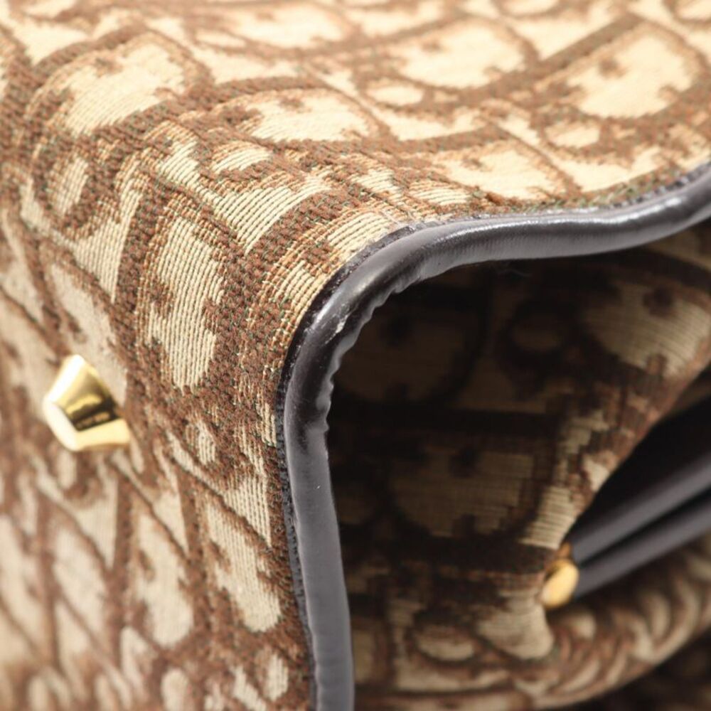 Dior Trotter Canvas Leather Handbag - Picture 8 of 9